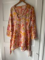 Fantastische kleurrijke ibiza bali goa tuniek jurk Aurobelle, Ophalen of Verzenden, Zo goed als nieuw, Maat 36 (S), Roze