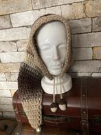 Gehaakte muts met punt en pompons, Hoed, Nieuw, Handgemaakt, One size fits all