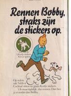 Retro reclame 1980 Nibb-it chips met Kuifje stickers, Verzamelen, Ophalen of Verzenden
