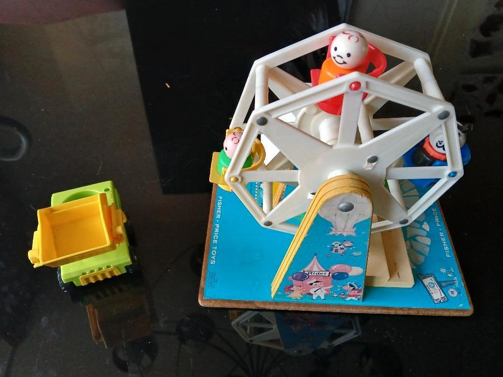 Fisher Price vintage muzikaal reuzenrad 969 Ferris Wheel '60, Ophalen, Gebruikt, Speelset, Met geluid