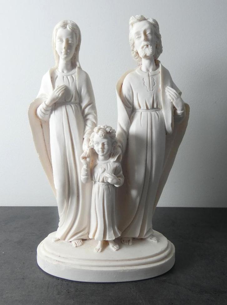 Beeldje Maria Jozef Jezus Gemaakt in Italië Alabaster [1972], Antiek en Kunst, Antiek | Religie, Ophalen