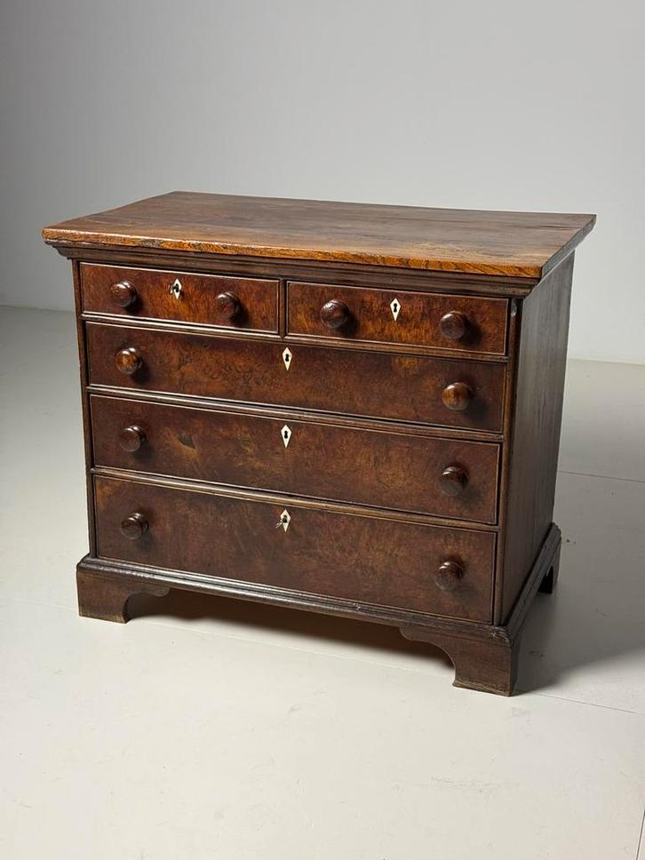 Engelse ladekast antiek, Huis en Inrichting, Kasten | Ladekasten, Zo goed als nieuw, Minder dan 100 cm, 25 tot 50 cm, Eikenhout