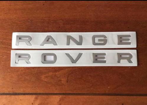 Range Rover embleem logo letters Mat Grijs/Zilver + Mal, Auto diversen, Tuning en Styling, Verzenden