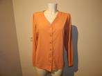 Studio Anneloes travel stof blouse koraal tint Als Nieuw M, Maat 38/40 (M), Studio Anneloes, Verzenden, Oranje