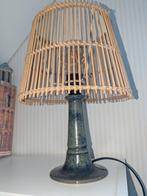 Retro Lampvoet met Kap - HK Living Stijl, Gebruikt, Hout, Ophalen of Verzenden, Minder dan 50 cm