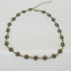 Ketting, echt zilver met granaat, Ophalen of Verzenden, Zo goed als nieuw, Zilver