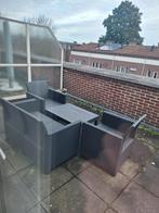 Nieuwe loungeset: 2 stoelen, bankje, tafel + kussens, Tuin en Terras, Ophalen