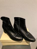 Rossano Bisconti soft black leather enkel laarsjes (38,5), Zwart, Lage of Enkellaarzen, Ophalen of Verzenden, Zo goed als nieuw
