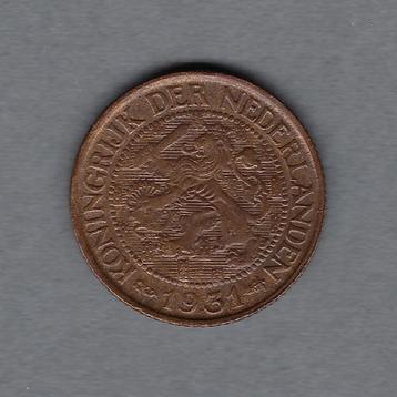 1 cent 1931 Wilhelmina beschikbaar voor biedingen