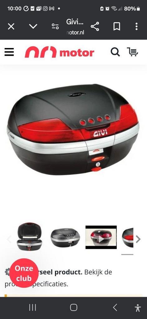 GIVI Topkoffer + plaat YAMAHA X-MAX Z750 Tracer zijkoffer, Motoren, Accessoires | Koffers en Tassen, Zo goed als nieuw, Ophalen of Verzenden