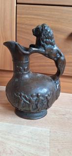 Antieke schenkkan zeer zwaar hoogte 22 cm, Ophalen of Verzenden