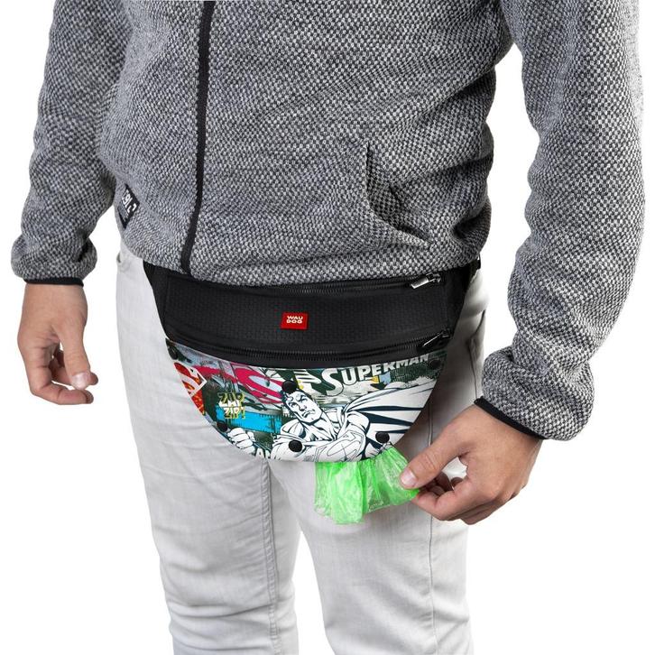 WAUDOG Superman Waist Bag / Heuptasje (3 vakken) -60% OFF!!!, Dieren en Toebehoren, Honden-accessoires, Nieuw, Ophalen of Verzenden