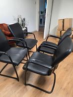 4 Imitatieleer Vergaderstoelen - Zwart, Ophalen