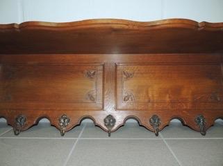 Eiken Houten Hang Kapstok, Huis en Inrichting, Woonaccessoires | Kapstokken, Gebruikt, Wandkapstok, Minder dan 100 cm, Hout, Ophalen