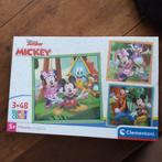 Legpuzzel,  3x  49 stukjes mickey mouse  , nieuw, Ophalen of Verzenden, Minder dan 500 stukjes, Nieuw, Legpuzzel