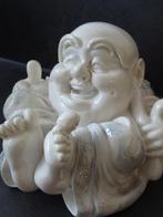 boeddha lachende buddha vintage witte boedha 1.2 kg, Huis en Inrichting, Woonaccessoires | Boeddhabeelden, Ophalen of Verzenden