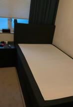 Boxspring 120x200 Leen Bakker, Ophalen, Eenpersoons, Zwart, Zo goed als nieuw