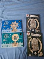 Houten Bouwsets: Ferris Wheel, Globe & Kerstdecoratie, Ophalen of Verzenden, Nieuw, Knutselwerk