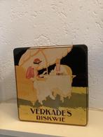 Groot verzamel blik de meisjes van Verkade blik voorraadblik, Ophalen of Verzenden, Gebruikt, Koek(jes), Verkade