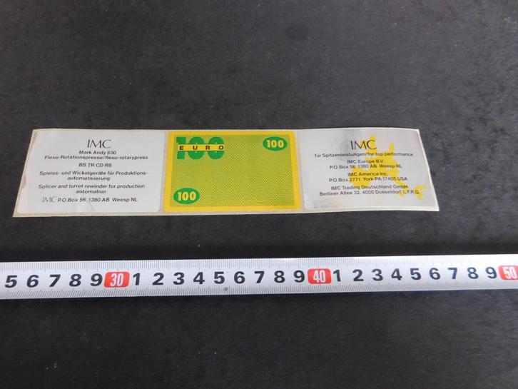 sticker Weesp Düsseldorf IMC, Verzamelen, Stickers, Zo goed als nieuw, Ophalen