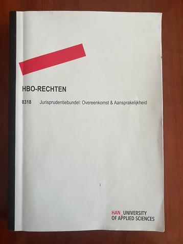 HBO-RECHTEN (HAN) JURISPRUDENTIE BUNDEL O&A beschikbaar voor biedingen