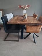 Eettafel teak, Huis en Inrichting, Tafels | Salontafels, Ophalen, 200 cm of meer, 50 tot 100 cm, Zo goed als nieuw