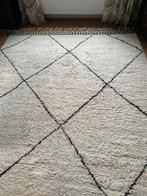 Marokkaans Wol Vloerkleed Zwart/Wit, Huis en Inrichting, Ophalen, Zwart, 150 tot 200 cm, 200 cm of meer