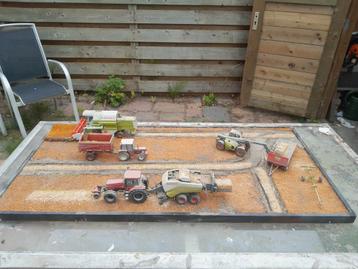 Diorama graan dorsen met modellen  beschikbaar voor biedingen