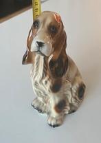 Spaniel Keramiek Beeldje Bruin Wit 16 cm Hoog, Ophalen of Verzenden, Zo goed als nieuw, Dier