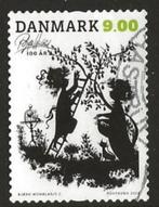 Denemarken 46, kinderboekfiguren inkttekening trapje, Postzegels en Munten, Denemarken, Verzenden, Gestempeld