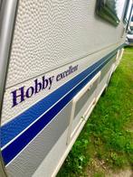 Compleet uitgeruste Hobby caravan + Dorema voortent, klaar v, Rondzit, Hobby, Particulier, Omvormbare zithoek