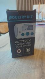 Automatische deuropener kippenhok, zgan, Dieren en Toebehoren, Ophalen of Verzenden, Zo goed als nieuw, Kippenhok of Kippenren