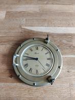 koperen patrijspoort klok de diameter is 25 cm, Ophalen of Verzenden