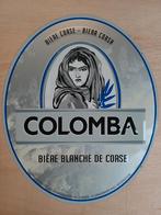 Colomba Biere Corsa Blanche Reclamebord Metaal Met Reliéf, Verzamelen, Biermerken, Ophalen, Nieuw, Reclamebord, Plaat of Schild