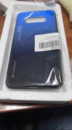 Samsung Galaxy S10 S9 S8 Plus Zwarte Blauw Glazen Hoes Cover, Verzenden, Nieuw, Hoesje of Tasje