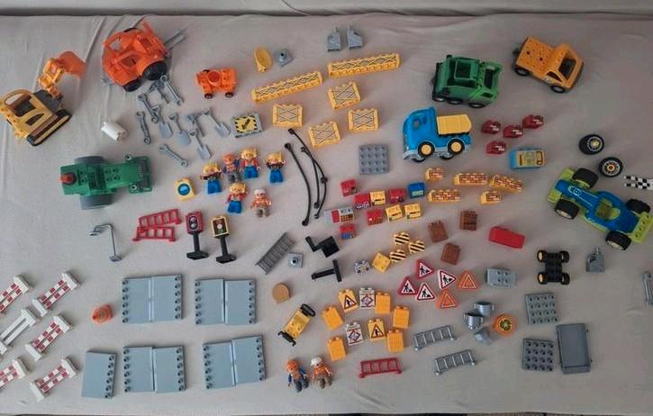 lego duplo bouwplaats bouwen kraan kiepauto racewagen, Kinderen en Baby's, Speelgoed | Duplo en Lego, Gebruikt, Duplo, Ophalen of Verzenden