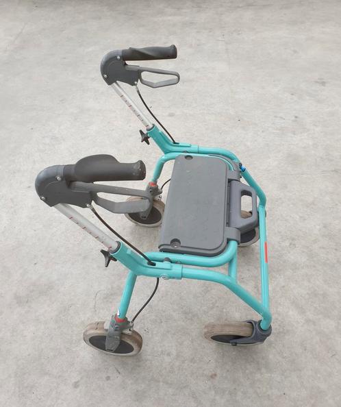 Dolomite Futura rollator turqoise, Diversen, Rollators, Gebruikt, Lichtgewicht, Opvouwbaar, Ophalen