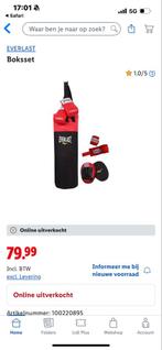 Zo goed als nieuwe boksset met handschoenen en pads, Ophalen, Zo goed als nieuw, Bokszak