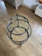 Design glazen salontafel, Ophalen, Minder dan 50 cm, 50 tot 75 cm, Rond