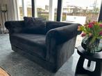 Loveseat zwart teddy pluche, Huis en Inrichting, Ophalen, Tweepersoons, 75 tot 100 cm, Zo goed als nieuw