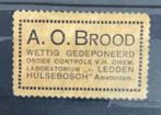 Sluitzegel Controlezegel laboratorium v. Ledden Hulsebosch 1, Postzegels en Munten, Na 1940, Verzenden, Gestempeld
