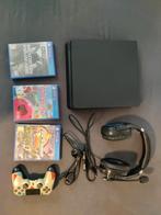 Ps4 slim + 3 games + koptelefoon + custom controller, Spelcomputers en Games, Spelcomputers | Sony PlayStation 4, Ophalen, Zo goed als nieuw