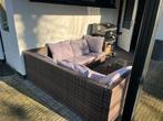 Lounge set met hoekbank en salontafel, Tuin en Terras, 5 zitplaatsen, Ophalen of Verzenden, Zo goed als nieuw, Loungeset