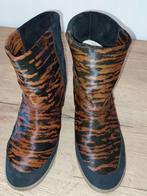 Isabel Marant tijgerprint laarsjes bruin suède maat 40 ZGAN, Isabel Marant, Bruin, Overige typen, Ophalen of Verzenden