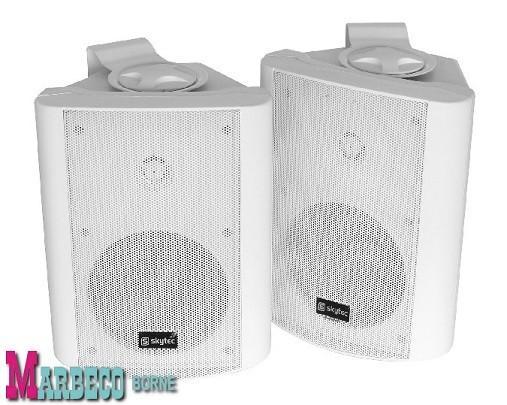 Luidspreker set, Speaker set, passief 5 inch wit, Audio, Tv en Foto, Luidsprekers, Nieuw, Front, Rear of Stereo speakers, 60 tot 120 watt