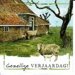 Verschillende schapen met lammeren b boerderij geschilderd98, Verzamelen, Ansichtkaarten | Dieren, Gelopen, Overige soorten, Ophalen of Verzenden