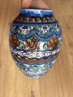 Van Dok Vaas - Handbeschilderd Keramiek Holland DOK Delft st, Antiek en Kunst, Ophalen