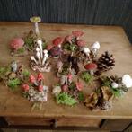 Prachtige paddenstoelen decoratie in gips. Handmade!!, Verzenden