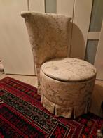 Vintage Fauteuil tje - strook rok / met opberg ruimte, Huis en Inrichting, Fauteuils, Ophalen of Verzenden, Zo goed als nieuw