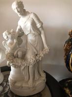 Biskwie Beeld Vrouw met Putti, Antiek en Kunst, Ophalen